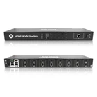 Tesla Smart 8-Port 1U Rackmount KVM Switch - KVM switch - 8 ports