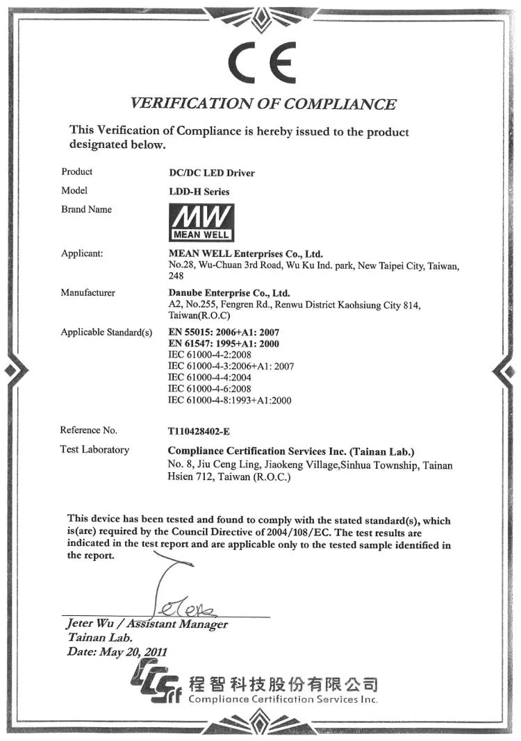 meanwell ldd-1000hs dc-dc 1000ma constant current step down smd