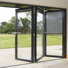 Latest Trendy Design Aluminum Profile Interior Glass Bifold Doors