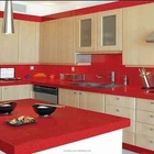 Yeostone 12mm 15mm 18mm 20mm 30mm Red Mirror Fleck Quartz Stone Countertop, Sparkling Mirror Red Quartz Stone