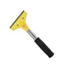 Yellow Black Plastic Handle 4" Wide cleaning scraper heavy duty floor scraper