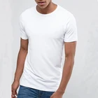 OEM Wholesale Men's Plain White Slim Fit Blank T Shirt