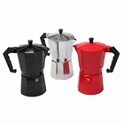 Aluminum Espresso Coffee Maker for Gas or Electric Ceramic Stovetop