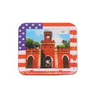 Tourism souvenir America Building Epoxy Refrigerator Magnet Custom Metal Fridge Magnet