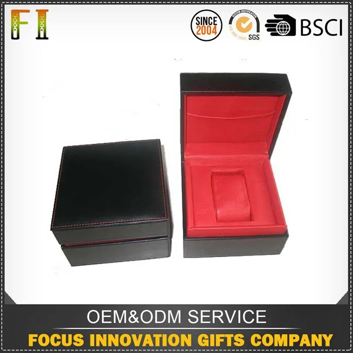 high quality unique design leather watch packaging gift box