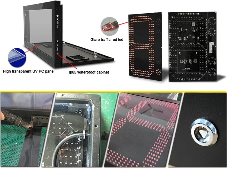 LED Gas Price Sign with 6-72inch Size 150w Resolution and 2 Years Warranty for Gas Stations