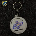Factory cheap fashion cheap custom acrylic alarm pvc led keychain
