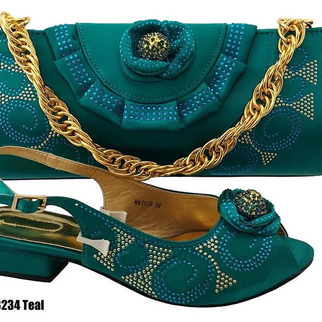 italian matching shoes and bags low heel 3.