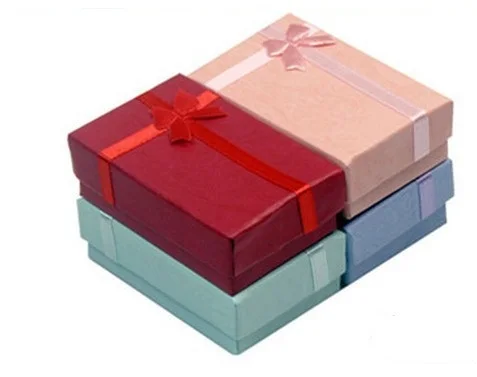 48pcs/lot Size 8*5cm Mix Color Gifts,Jewelry Necklace,Earrings,Rings,Bracelets,Bangles Packaging Display Storage Box ShowCase