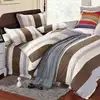 China wholesale Twin Full Queen King Size Satin Striped bed Sheets bed set