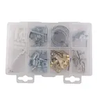 2019 new 87pcs Mirror Hanging Kit Includes Wire Offset Mirror Clips Screw Eyes Sawtooth Hangers for Picture Frames Mirror