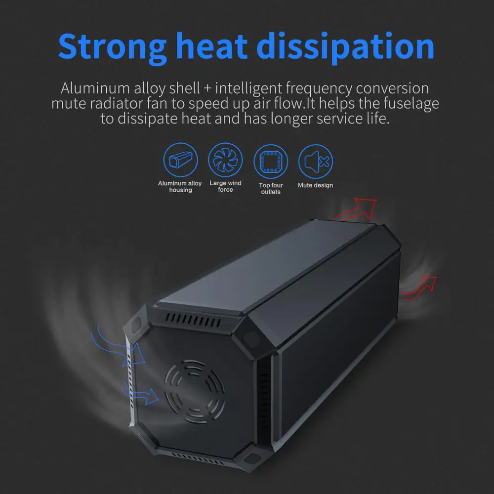 Portable mini UPS power supply AC 110V 220V output power bank for laptop - ANKUX.COM