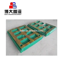 high quality jaw crusher spare parts jaw plate used for Metso C125 crusher