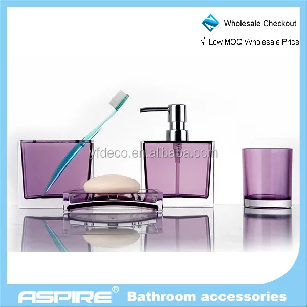bath gift set acylic bathroom accessories