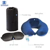 Amazon Golden Supplier Neck Pillow Memory Foam Travel Kit Eye Mask U Shape Neck Rest Support Pillow for Flight