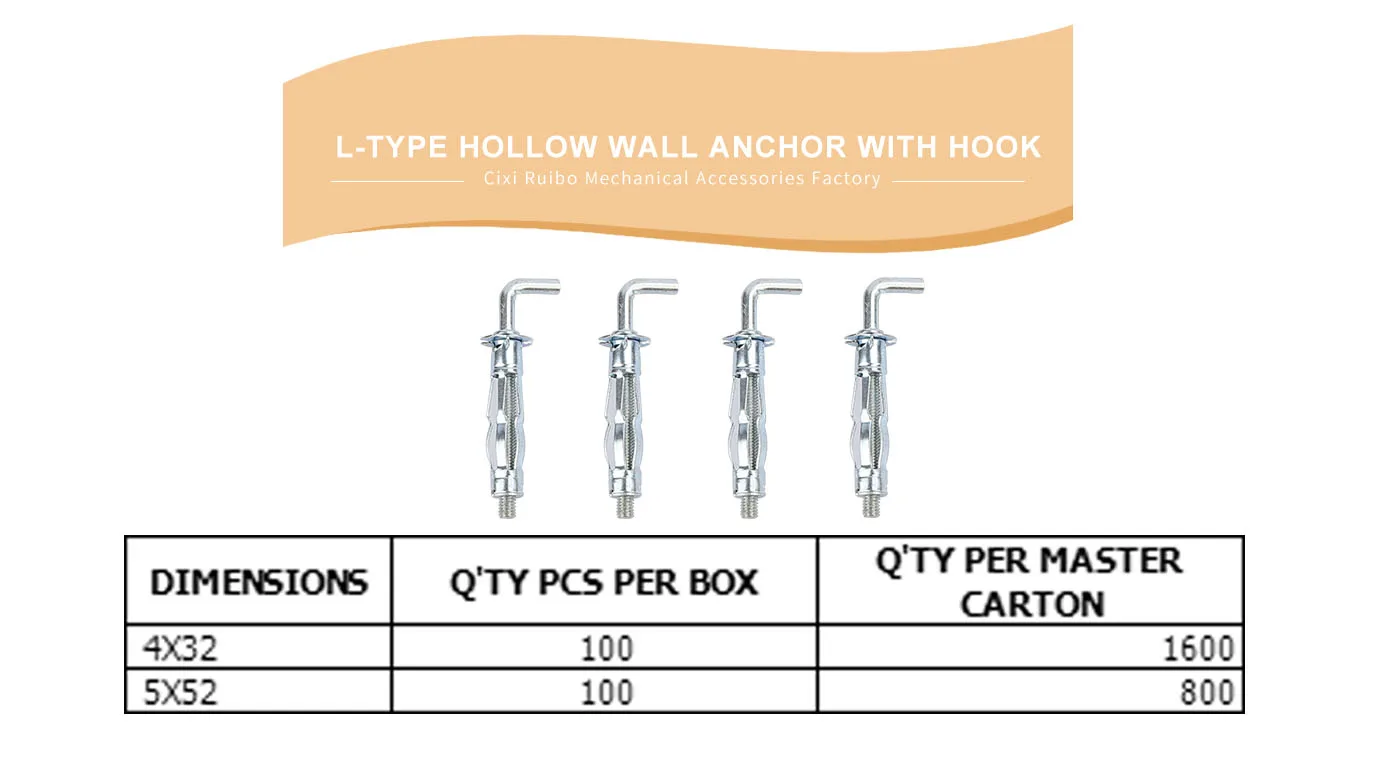 L-TYPE HOLLOW WALL ANCHOR