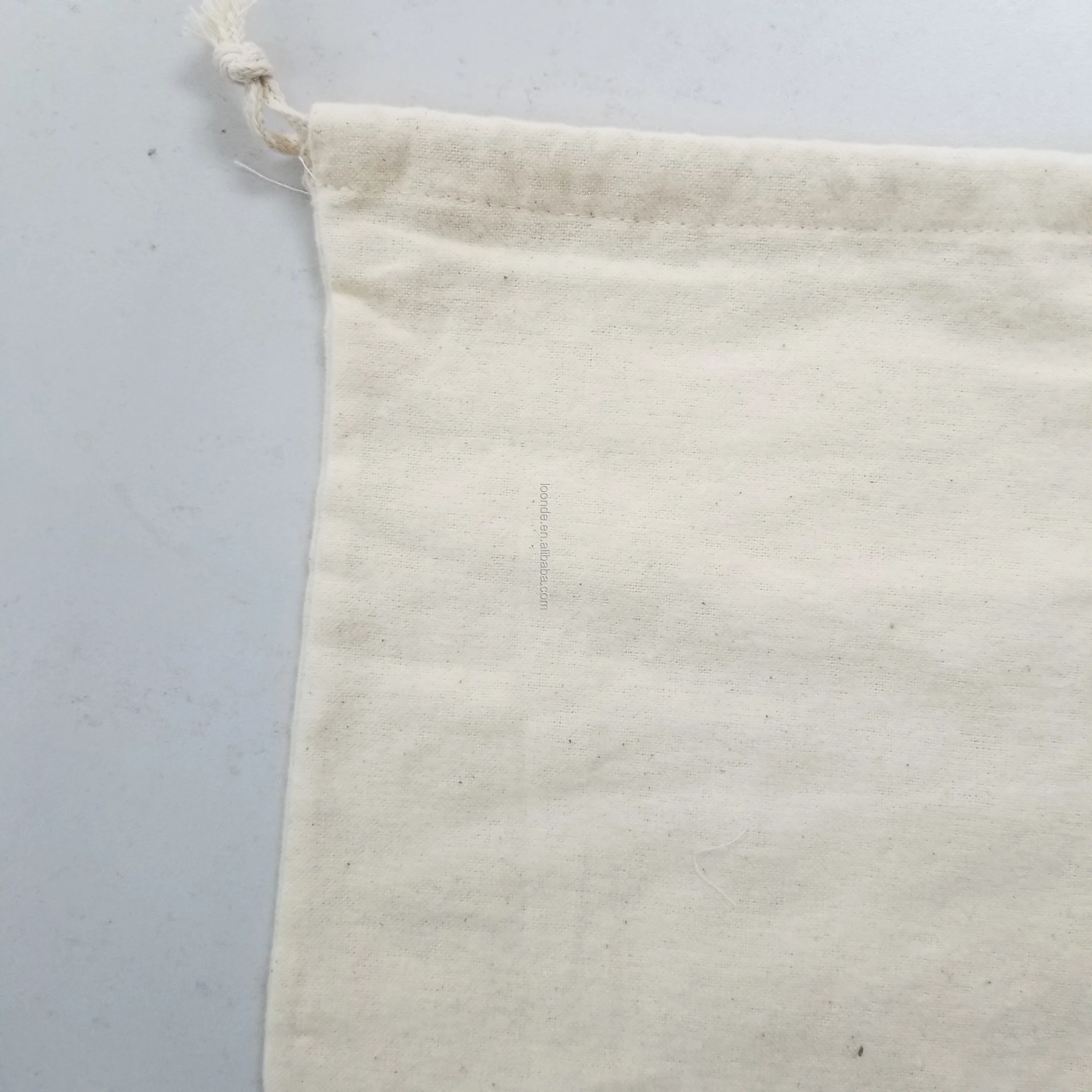 gift bag organic flannel cotton canvas drawstring bags