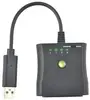 For PS PS2 to Xbox 360 PC Controller USB Adapter Converter Cable Cord Black