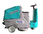 Cordless auto double disc floor cleaning machine