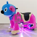 indoor plush motorized battery coin operated walking electric animal ride for shopping mall