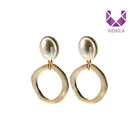 Aidaila Hottest Design Superstar Accessories Dressed Pearl Hoop Earrings for Women