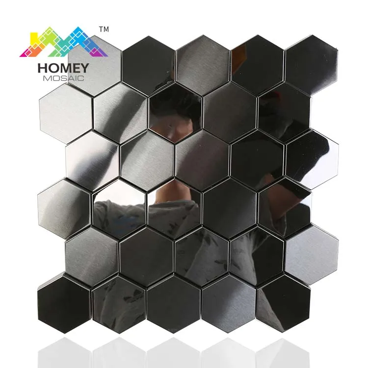 Luxury Mirror 3d Hexagon Metal Mirror Mosaic Tile For Backsplash Ceiling Tiles Buy Black Mosaic Tiles Mirror Mosaic Tile Mirror Tiles For Walls