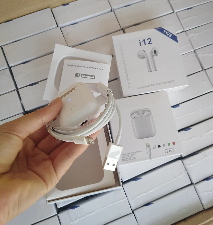 Trending Hot Products i12 TWS Blue tooth Earphones for iPhone - ANKUX.COM