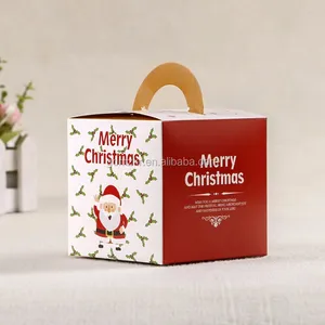 custom design merry christmas cake paper gift packing box