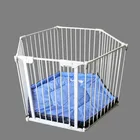 Foldable & portable baby playpen multi-use metal long safety gate fence