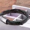Yiwu Aceon Unisex Leather Stainless Steel Magnetic Clasp Bracelets Wholesale Jewelry
