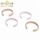 New arrival fashionable opening c shape orange green/pink color customized bangle tortoise shell cuff bracelet for girls
