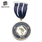 customize enamel logo metal gold plating sacred islamic medal