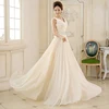 European Sexy Women Floor Length Celebrity dresses Long Chiffon Beaded champagne Maxi Party Prom Dress
