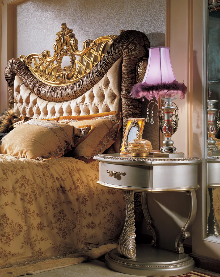 Royal Luxury Bedroom Set,Classic French Elegant Bed,Romantic Bedroom