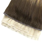 New products flat weft virgin human hair extension weft