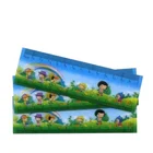 personalized logo lenticular 3d ruler of sheep design for children
