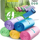 Small Trash Bags, 4 Gallon Garbage Bags Thin Material Small Size 15-liters for Office, Home Waste Bin,