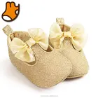 Elegant Princess Golden Baby Shoes 2017 with Butterfly