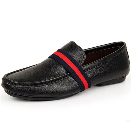 2015 New Mens Loafers Shoes Breathable Casual Man Flats Leather Shoes Round Toe Men's Loafer Shoes Sapato Masculino Size 39-44