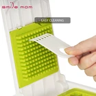 Smile mom 6 in 1 Multi Kitchen Vegetable Slicer Julienne - Hand Carrot Grater - Manual Vegetable Slicer Dicer