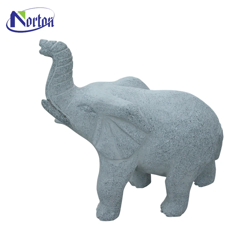 hand carving stone life size marble outdoor decoration elephant