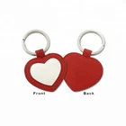 Wholesale Heart Shape Custom Leather Keychain