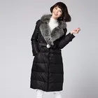 Top Quality Fox Fur Collar Women Coats Down Jacket For The Winter