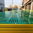 green blue perforated building metal sheet