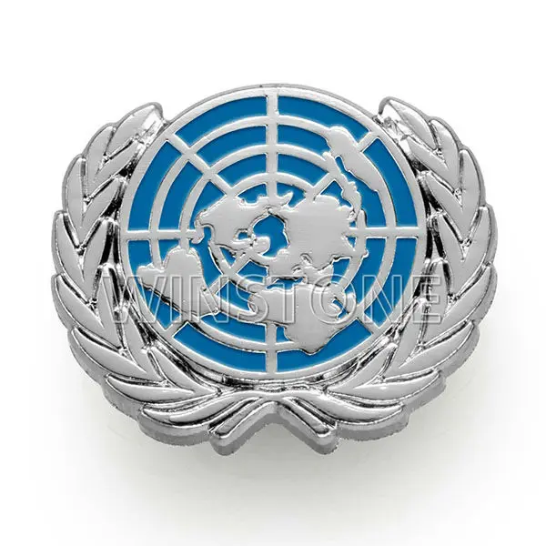United Nations Metal Enamel Lapel Pin Badge Buy United Nations Lapel