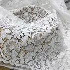 Fashion embroidered flower lace black wide lace trim for women clothes