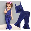 /product-detail/hot-selling-popular-styles-kids-clothing-set-spaghetti-strap-backless-bow-top-jean-bell-bottom-trousers-children-clothes-girls-62181211697.html