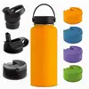 18 oz Powder Coated Sweatproof Wide Mouth Double Walled Vacuum Insulated Stainless Steel Water Bottle Cold and Hot