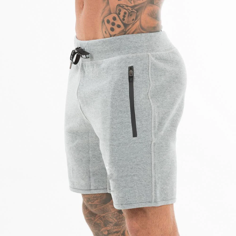 jogger shorts with zipper pockets