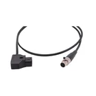 2 pin D-tap male connector to mini xlr plug audio - video cable
